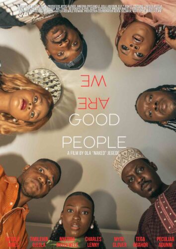 We Are Good People movie poster showing ensemble cast in circular formation