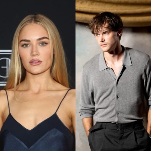 Michelle Randolph and Christopher Briney star in Clashing Through the Snow